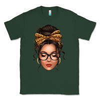 Sports Green caucasian leopard messy bun Classic Tee - texasbilliewilder