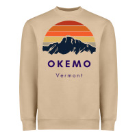 Okemo Vermont Skiing Snowboarding Hikers Gifts For Vt Travel Heavyweight Sweatshirt | Teevron