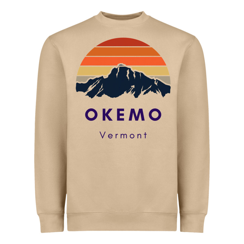Okemo Vermont Skiing Snowboarding Hikers Gifts For Vt Travel Heavyweight Sweatshirt by InspiraDesign | Teevron