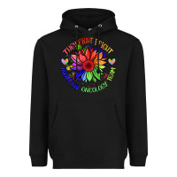 Black oncology team sunflower malia Heavyweight Hoodie - BarkalooDesign