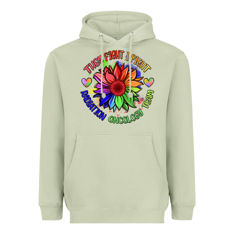 Oncology Team Sunflower Malia Heavyweight Hoodie by BarkalooDesign | Teevron