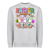 Heather Grey Easter Hunting Squad Heavyweight Sweatshirt - CowhideDigitalArt