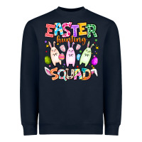Navy Easter Hunting Squad Heavyweight Sweatshirt - CowhideDigitalArt