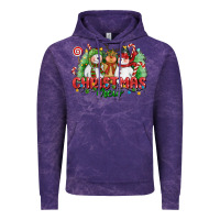 Cloud Purple christmas crew polar bear reindeer and snowman Vintage Hoodie - CowGirlArtShop