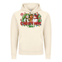 Vintage Artic christmas crew polar bear reindeer and snowman Vintage Hoodie - CowGirlArtShop
