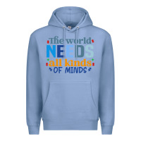 Colony Blue The world needs all kinds of minds Premium Hoodie - CowhideDigitalArt