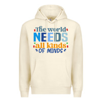 Sandshell The world needs all kinds of minds Premium Hoodie - CowhideDigitalArt