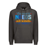 Smoke The world needs all kinds of minds Premium Hoodie - CowhideDigitalArt