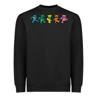 Black Jerrys Designer Bears Heavyweight Sweatshirt - InspiraDesign