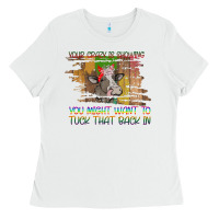 White Your Crazy Is Showing Ladies Tee - Bettercallsaul