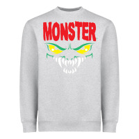 Heather Grey monster Heavyweight Sweatshirt - InspiraDesign