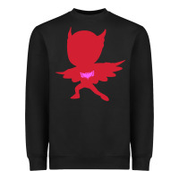 Black owlette illustration Heavyweight Sweatshirt - InspiraDesign