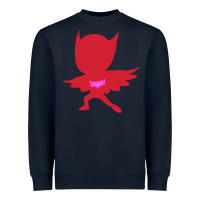 Navy owlette illustration Heavyweight Sweatshirt - InspiraDesign