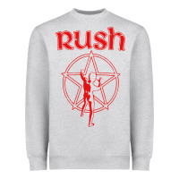 Heather Grey vintage starman Heavyweight Sweatshirt - InspiraDesign