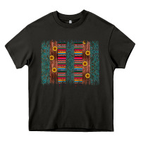 Asphalt sunflower serape brush stroke Heavy Core Tee - Artiststas