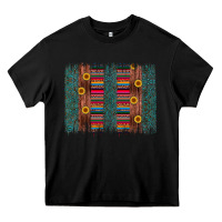 Black sunflower serape brush stroke Heavy Core Tee - Artiststas
