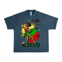 Midnight Navy little melanin queen Urban Heavy Tee - CowGirlArtShop