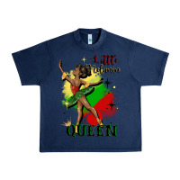 Navy little melanin queen Urban Heavy Tee - CowGirlArtShop