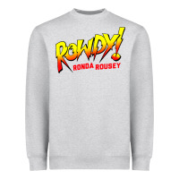 Heather Grey Ronda Rousey Merch Rowdy Ronda Rousey Shirt Heavyweight Sweatshirt - InspiraDesign