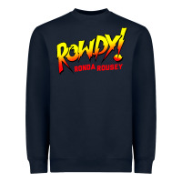 Navy Ronda Rousey Merch Rowdy Ronda Rousey Shirt Heavyweight Sweatshirt - InspiraDesign