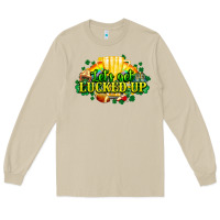 Mushroom St. Patrick's Day American Football Long Sleeve Tee - HowdyJamesFarm