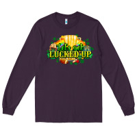 Plum St. Patrick's Day American Football Long Sleeve Tee - HowdyJamesFarm