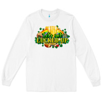 White St. Patrick's Day American Football Long Sleeve Tee - HowdyJamesFarm