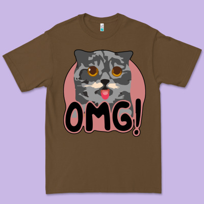 Omg Cat Premium Tee Designed By Bettercallsaul