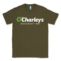 Army Green O'Charley's Resto and Bar Classic Tee - InspiraDesign
