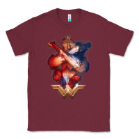 Burgundy wonder woman movie arms crossed t shirt Classic Tee - InspiraDesign
