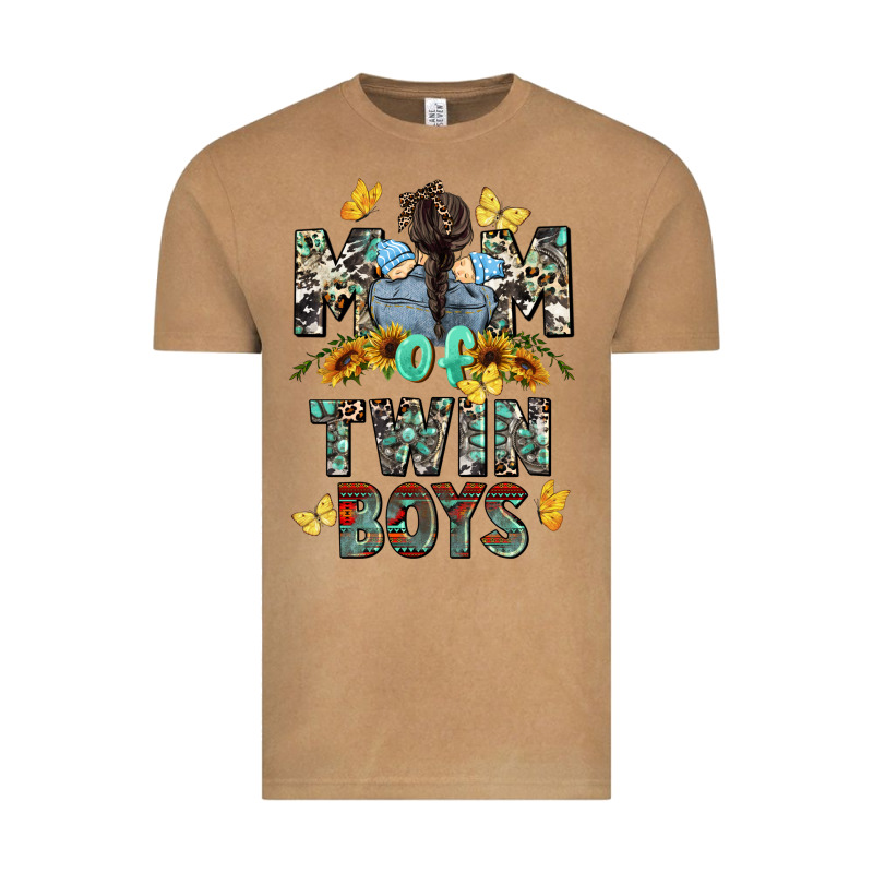 Mom Of Twin Boys Mother's Day Vintage Tee by CowGirlArtShop | Teevron