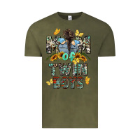 Vintage Olive mom of twin boys mother's day Vintage Tee - CowGirlArtShop