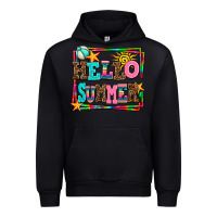 Black hello summer Urban Hoodie - AdoDesignShop