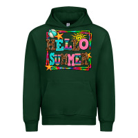 Forest Green hello summer Urban Hoodie - AdoDesignShop
