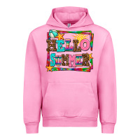 Fuchsia Pink hello summer Urban Hoodie - AdoDesignShop