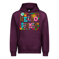 Mauve Wine hello summer Urban Hoodie - AdoDesignShop