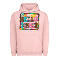 Pigment Salmon hello summer Urban Hoodie - AdoDesignShop
