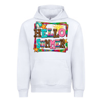 White hello summer Urban Hoodie - AdoDesignShop