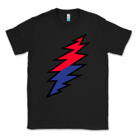 Black Lazy Lightning Bolt Classic Tee - InspiraDesign
