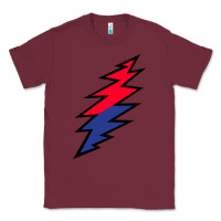 Burgundy Lazy Lightning Bolt Classic Tee - InspiraDesign