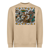 Mushroom Easter Heavyweight Sweatshirt - CowhideDigitalArt