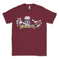 Burgundy Megadeath caught Classic Tee - InspiraDesign