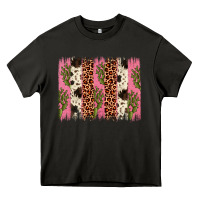 Asphalt cactus leopard cowhide brush stroke Heavy Core Tee - Artiststas