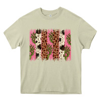 Mossy cactus leopard cowhide brush stroke Heavy Core Tee - Artiststas