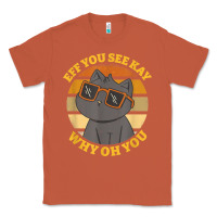 Copper funny retro sunset eff you see kay why oh you cat lovers t shirt Classic Tee - ArtChic