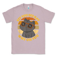 Lilac funny retro sunset eff you see kay why oh you cat lovers t shirt Classic Tee - ArtChic