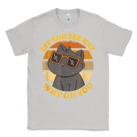 Moon Dust funny retro sunset eff you see kay why oh you cat lovers t shirt Classic Tee - ArtChic