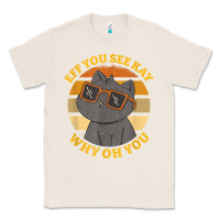 Natural funny retro sunset eff you see kay why oh you cat lovers t shirt Classic Tee - ArtChic