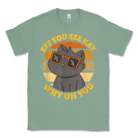 Sage funny retro sunset eff you see kay why oh you cat lovers t shirt Classic Tee - ArtChic