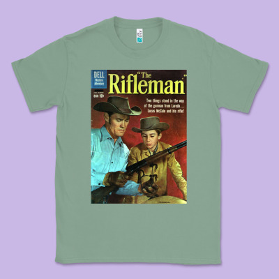 The Rifleman Retro Western Classic Tee Designed By Artchic